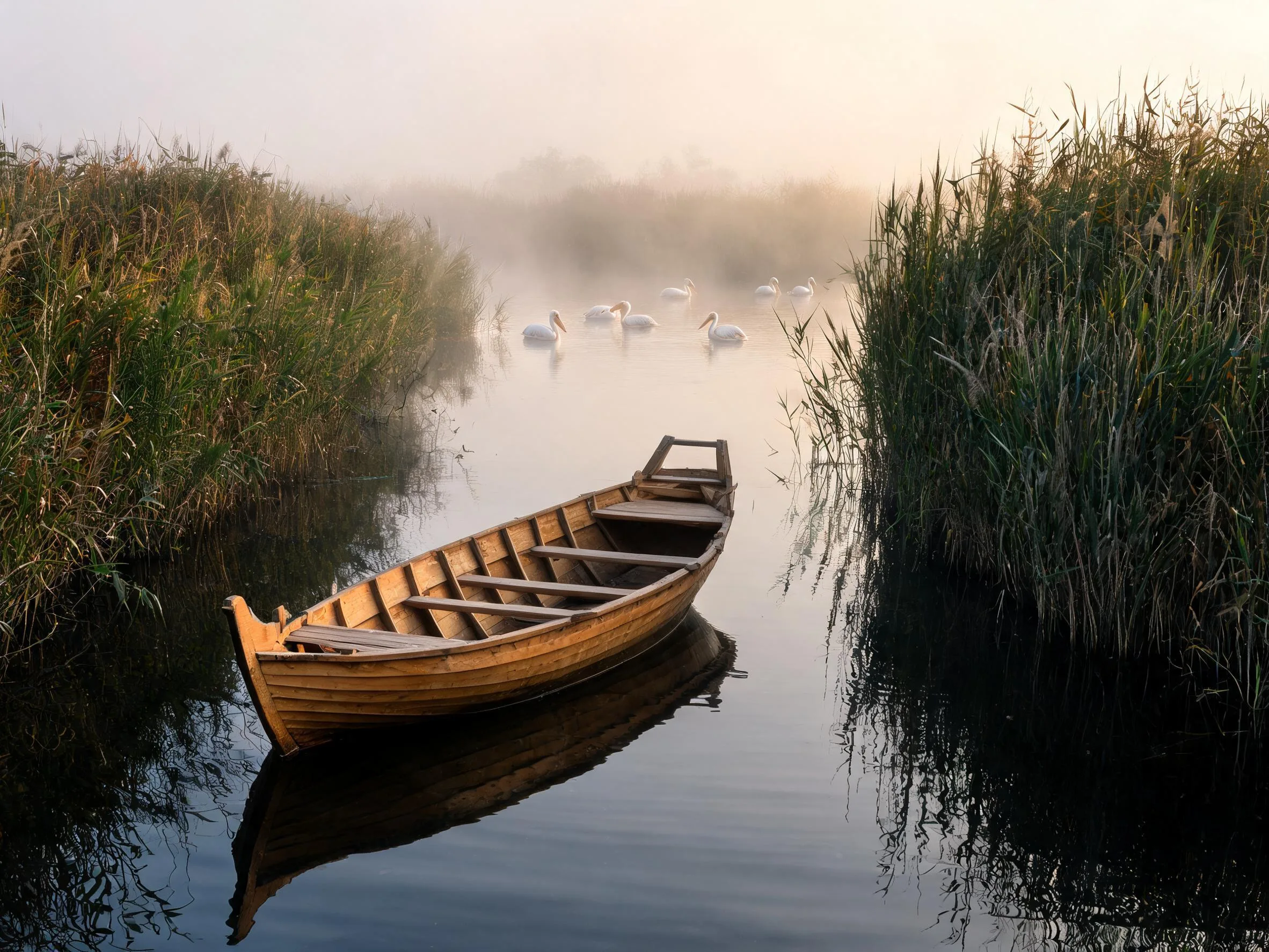 excursii cu barca in Delta Dunarii prin canalele salbatice din Murighiol